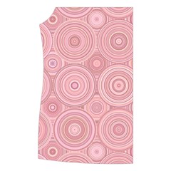 Pink Retro Texture With Circles, Retro Circles Background, Women s Button Up Vest from ArtsNow.com Front Right