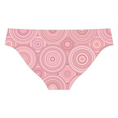 Pink Retro Texture With Circles, Retro Circles Background, Cross Back Hipster Bikini Set from ArtsNow.com Back Under