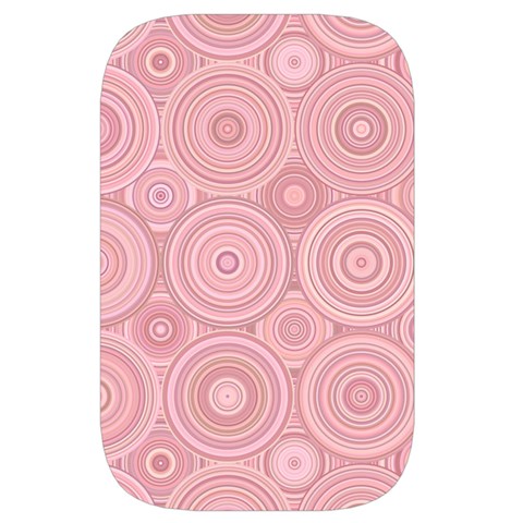 Pink Retro Texture With Circles, Retro Circles Background, Waist Pouch (Small) from ArtsNow.com Front