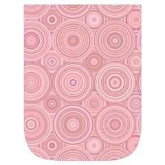 Pink Retro Texture With Circles, Retro Circles Background, Waist Pouch (Small) from ArtsNow.com Front Pocket