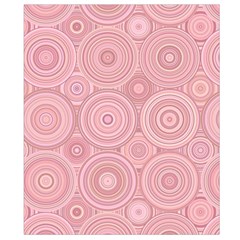 Pink Retro Texture With Circles, Retro Circles Background, Waist Pouch (Small) from ArtsNow.com Back Strap