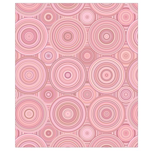 Pink Retro Texture With Circles, Retro Circles Background, Belt Pouch Bag (Large) from ArtsNow.com Back Strap