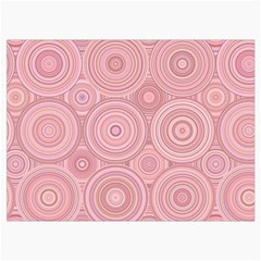 Pink Retro Texture With Circles, Retro Circles Background, Roll Up Canvas Pencil Holder (M) from ArtsNow.com Front