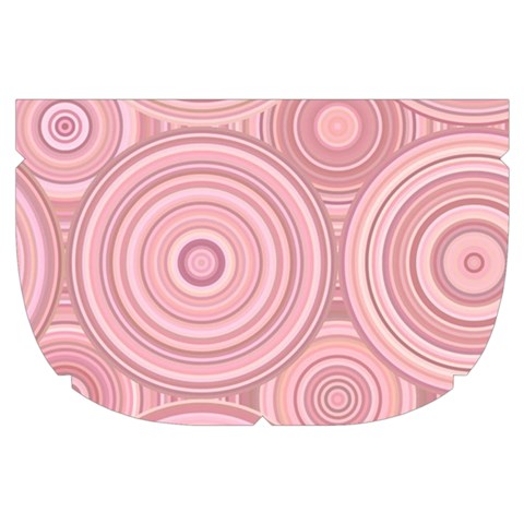 Pink Retro Texture With Circles, Retro Circles Background, Make Up Case (Small) from ArtsNow.com Side Right