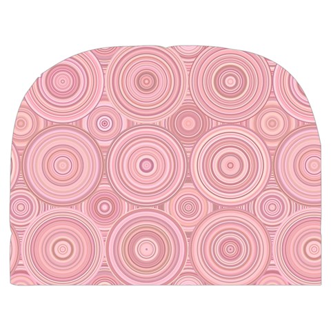 Pink Retro Texture With Circles, Retro Circles Background, Make Up Case (Medium) from ArtsNow.com Front