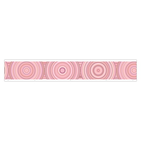 Pink Retro Texture With Circles, Retro Circles Background, Make Up Case (Medium) from ArtsNow.com Zipper Front