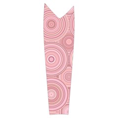 Pink Retro Texture With Circles, Retro Circles Background, Women s Long Sleeve Raglan T Left Sleeve Side