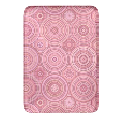 Pink Retro Texture With Circles, Retro Circles Background, Rectangular Glass Fridge Magnet (4 pack) from ArtsNow.com Front