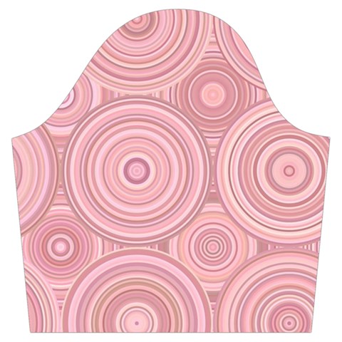 Pink Retro Texture With Circles, Retro Circles Background, Trumpet Sleeve Cropped Top from ArtsNow.com Sleeve Right