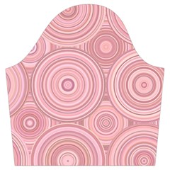 Pink Retro Texture With Circles, Retro Circles Background, Trumpet Sleeve Cropped Top from ArtsNow.com Sleeve Right