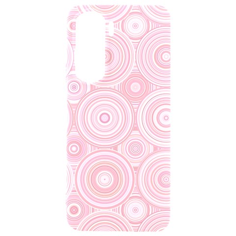 Pink Retro Texture With Circles, Retro Circles Background, Samsung Galaxy S24 Plus 6.7 Inch Black TPU UV Case from ArtsNow.com Front