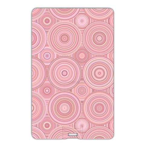 Pink Retro Texture With Circles, Retro Circles Background, Name Card Style USB Flash Drive from ArtsNow.com Back