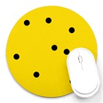 Punch Hole, Black Hole Round Mousepad