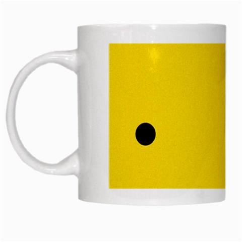 Punch Hole, Black Hole White Mug from ArtsNow.com Left