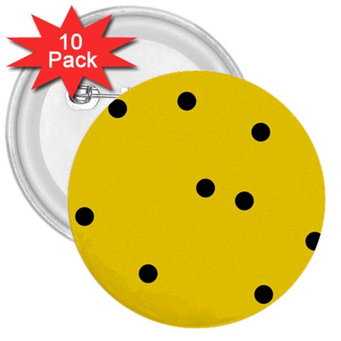 Punch Hole, Black Hole 3  Buttons (10 pack)  from ArtsNow.com Front