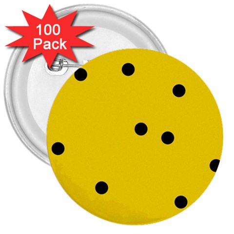 Punch Hole, Black Hole 3  Buttons (100 pack)  from ArtsNow.com Front