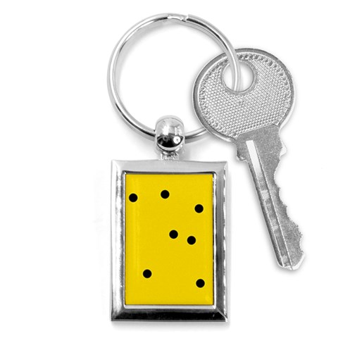 Punch Hole, Black Hole Key Chain (Rectangle) from ArtsNow.com Front