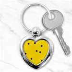 Punch Hole, Black Hole Key Chain (Heart)