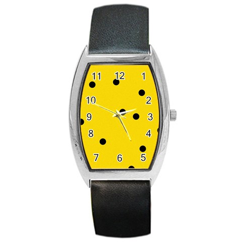 Punch Hole, Black Hole Barrel Style Metal Watch from ArtsNow.com Front