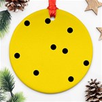 Punch Hole, Black Hole Round Ornament (Two Sides)