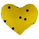 Punch Hole, Black Hole Large 19  Premium Heart Shape Cushions