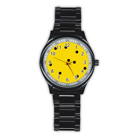 Punch Hole, Black Hole Stainless Steel Round Watch from ArtsNow.com Front