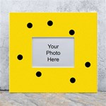 Punch Hole, Black Hole White Wall Photo Frame 5  x 7 