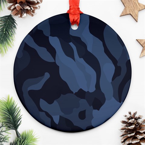 Purple Camo Ornament (Round) from ArtsNow.com Front