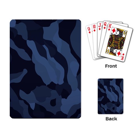 Purple Camo Playing Cards Single Design (Rectangle) from ArtsNow.com Back