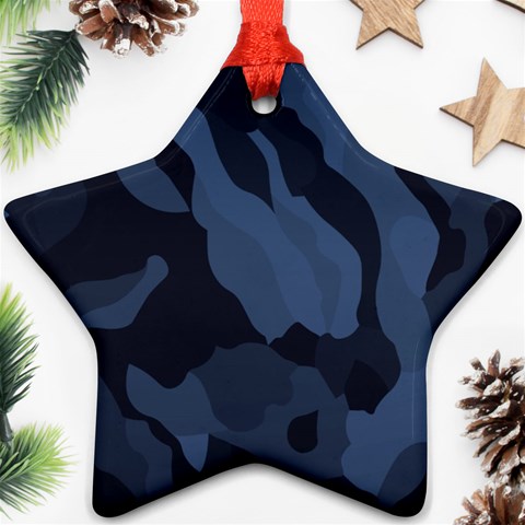 Purple Camo Star Ornament (Two Sides) from ArtsNow.com Back