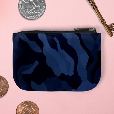 Purple Camo Mini Coin Purse from ArtsNow.com Back