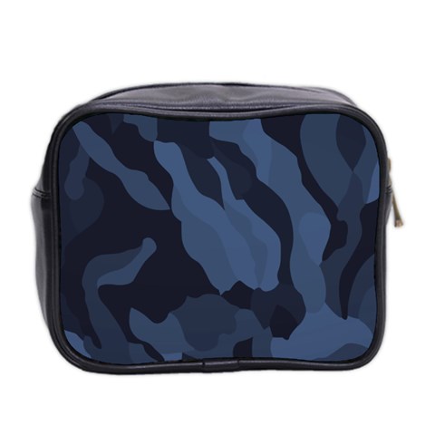 Purple Camo Mini Toiletries Bag (Two Sides) from ArtsNow.com Back