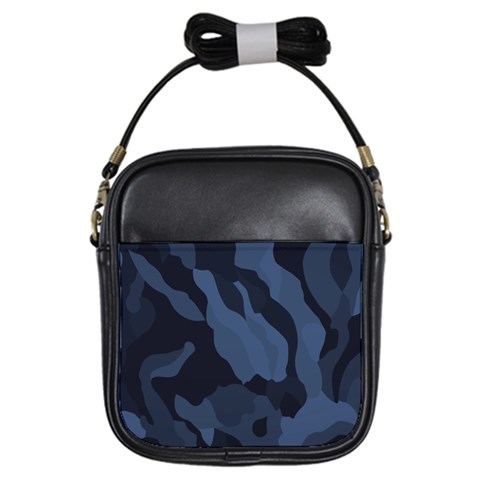 Purple Camo Girls Sling Bag from ArtsNow.com Front