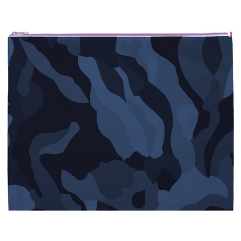 Purple Camo Cosmetic Bag (XXXL) from ArtsNow.com Front