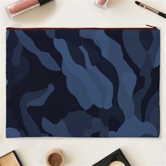 Purple Camo Cosmetic Bag (XXXL) from ArtsNow.com Back