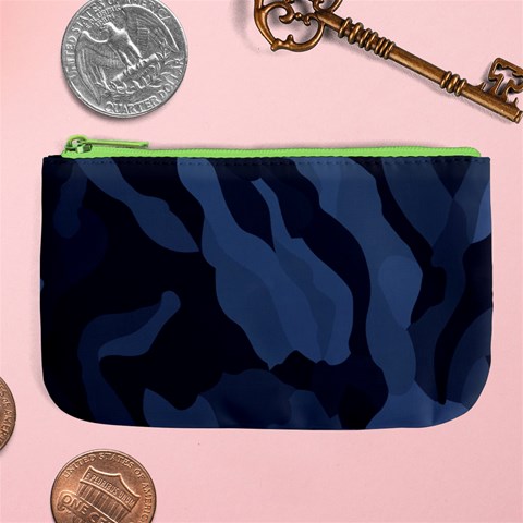 Purple Camo Large Coin Purse from ArtsNow.com Front