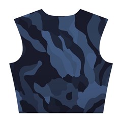 Purple Camo Cotton Crop Top from ArtsNow.com Back