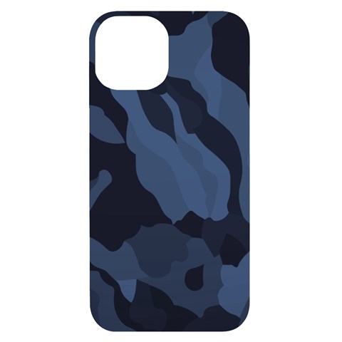 Purple Camo iPhone 14 Black UV Print Case from ArtsNow.com Front