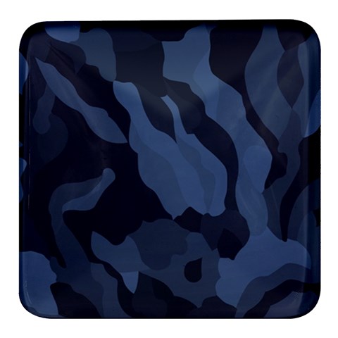 Purple Camo Square Glass Fridge Magnet (4 pack) from ArtsNow.com Front