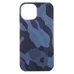 Purple Camo iPhone 15 Black UV Print PC Hardshell Case