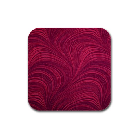 Purple Fabric Texture, Fabric Backgrounds With Lines Rubber Square Coaster (4 pack) from ArtsNow.com Front