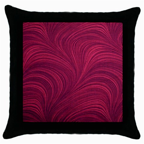 Purple Fabric Texture, Fabric Backgrounds With Lines Throw Pillow Case (Black) from ArtsNow.com Front