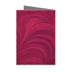 Purple Fabric Texture, Fabric Backgrounds With Lines Mini Greeting Cards (Pkg of 8) from ArtsNow.com Left