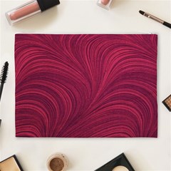 Purple Fabric Texture, Fabric Backgrounds With Lines Cosmetic Bag (XL) from ArtsNow.com Back