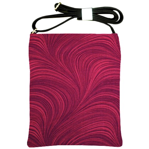 Purple Fabric Texture, Fabric Backgrounds With Lines Shoulder Sling Bag from ArtsNow.com Front