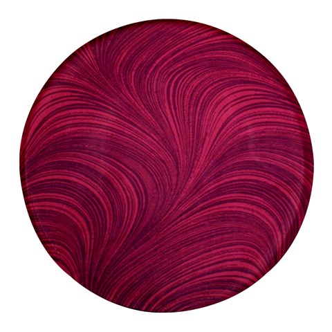 Purple Fabric Texture, Fabric Backgrounds With Lines Round Glass Fridge Magnet (4 pack) from ArtsNow.com Front