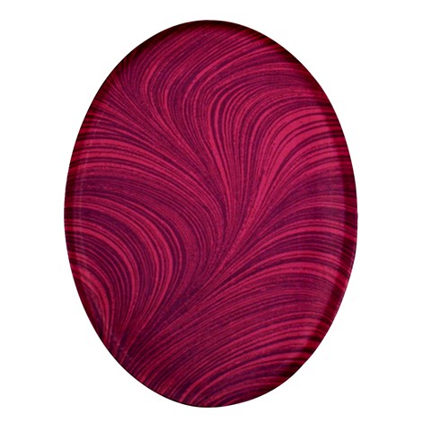 Purple Fabric Texture, Fabric Backgrounds With Lines Oval Glass Fridge Magnet (4 pack) from ArtsNow.com Front