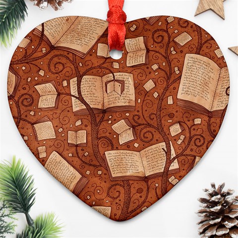 Retro Education Texture, Creative Education Background Ornament (Heart) from ArtsNow.com Front