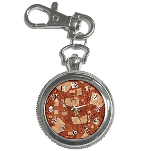 Retro Education Texture, Creative Education Background Key Chain Watches from ArtsNow.com Front