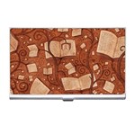 Retro Education Texture, Creative Education Background Business Card Holder